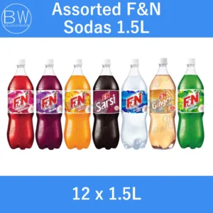 (CLEARANCE) F&N Sodas (12 x 1.5L) Carton (Orange / Grape / Sarsi / Ice Cream Soda / Gingerade / Cherryade / Fruitade)